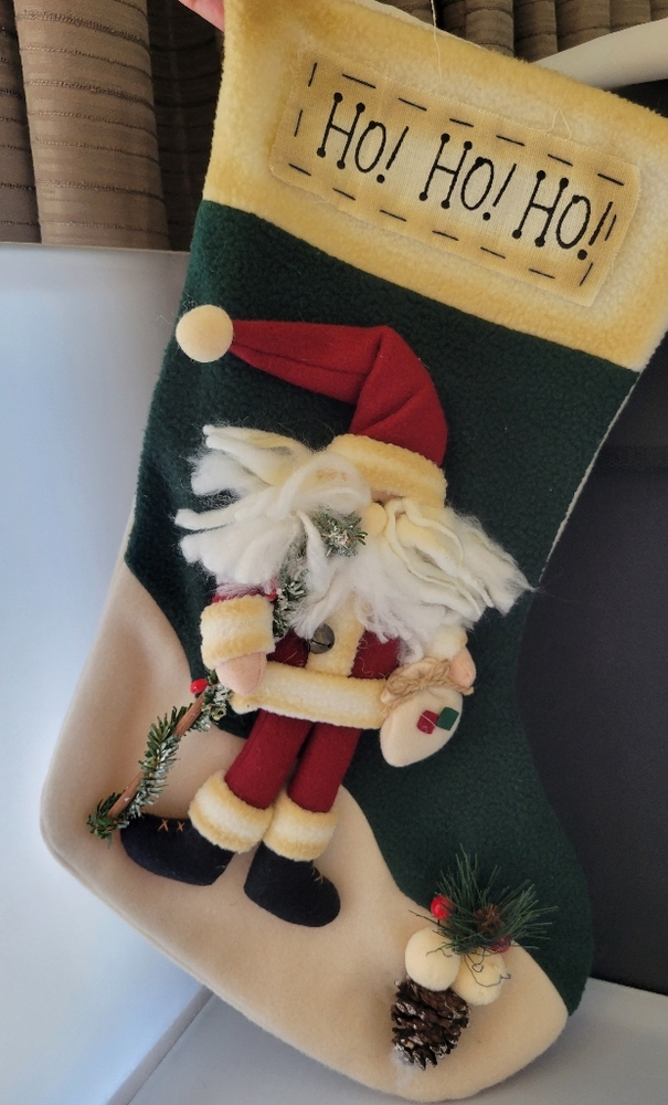 Holiday/Christmas Ho Ho Ho Santa Stocking 🔥🌊🌟BUNDLE AND SAVE